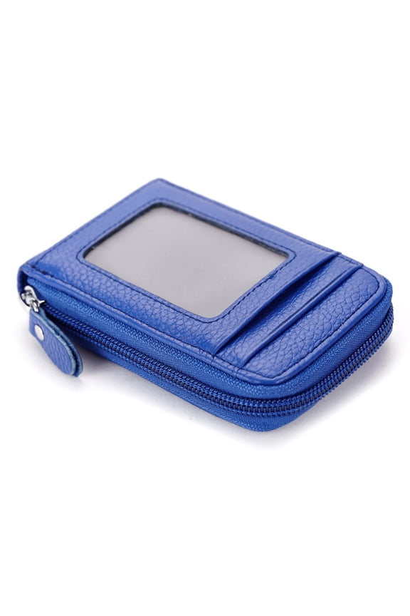 RFID Blocking Genuine Leather Credit Card Case Holder Security Travel Wallet