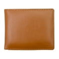 thumbnail image 1 of RFID Blocking Genuine Leather Men's Bifold Wallet Center Flap Premium Cowhide, 1 of 11