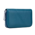 thumbnail image 1 of RFID Blocking Genuine Leather Zip-Around Card Wallet - Slim 10.92x8.38cm Design, Multi-Card Slots, 15+ Color Options for Women, 1 of 3