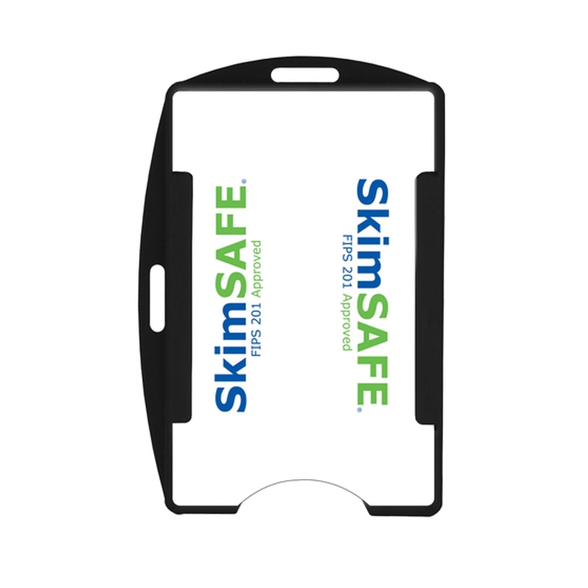 RFID Blocking ID Badge Holder (Holds 2 Cards) - SkimSAFE - Dual Sided ...