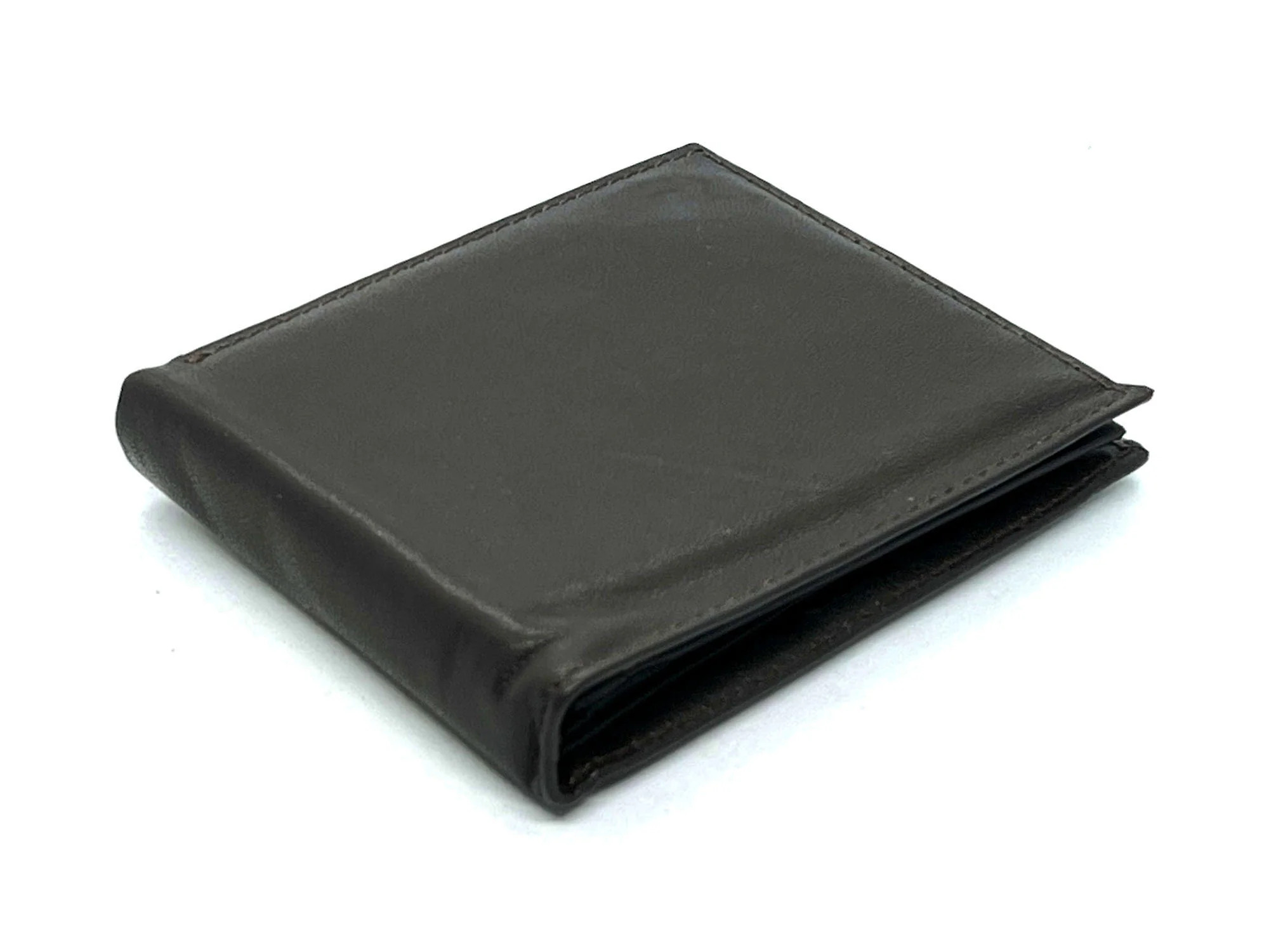 Men's Genuine Cowhide Leather Bifold Wallet - Extra Capacity, Multiple Slots, Coffee Color - View #4