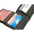 thumbnail image 1 of RFID Blocking Men's Genuine Cowhide Leather Premium Bifold Wallet Flap Top ID Card Holder, 1 of 11