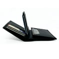 thumbnail image 1 of RFID Blocking Men's Genuine Leather ID Bifold 18+ Card Holder Center Flap Compact Wallet, 1 of 10
