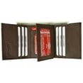 thumbnail image 1 of RFID Blocking Men's Lamb Leather Classic Trifold Wallet RFID 1107 BOX (C), 1 of 11