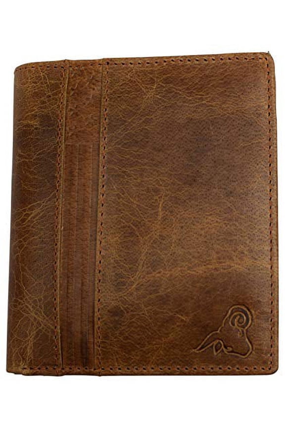 RFID Blocking Mens Leather Slim Bi-Fold Big Hipster European Wallet USA Series Gift Box