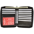 thumbnail image 1 of RFID Blocking Mens Leather Zippered Wallet RFID 702 (C), 1 of 16