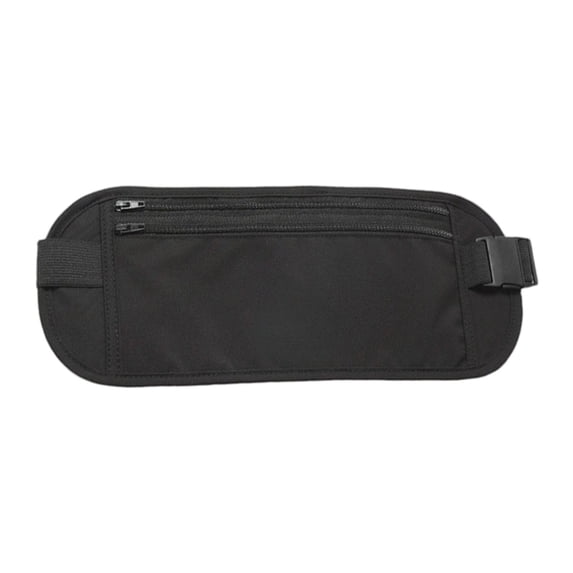 RFID Blocking Money Belt for Men Women, Slim Concealed Fanny Pack for Travel Running, Hidden Waist Wallet with Passport Holder and Phone Pocket, Secure Travel Pouch for Cash Cards and Essentials