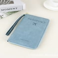 thumbnail image 1 of RFID Blocking Passport Holder, Multifunctional Travel Wallet and Phone Storage Case - Sky Blue, 1 of 5