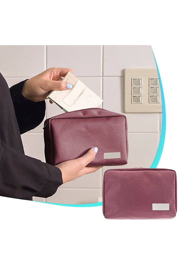 RFID Blocking Passport Holder, Travel Organizer Bag with Zipper Closure, Multi-Functional Storage Pouch for Cosmetics, Tickets, ID Cards, and Financial Documents