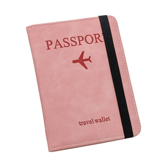 RFID Blocking Passport Holder Travel Wallet | Premium PU Leather Cover with Card Slots & Pen Loop