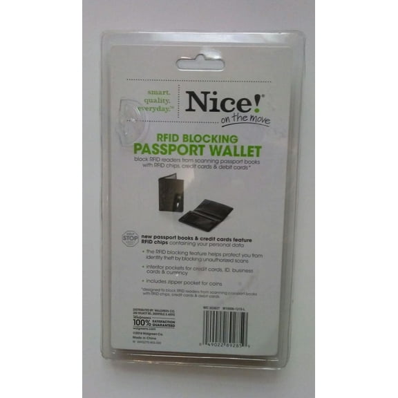 RFID Blocking Passport Wallet By Nice! On The Move Faux Leather