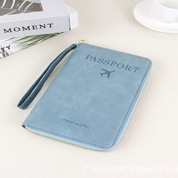 RFID Blocking Passport Wallet with Phone Holder Multi-functional Travel ...