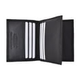 thumbnail image 1 of RFID Blocking Premium Genuine Leather Multi Credit Card Holder Wallet with Center Flap RFIDP74, 1 of 14