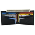 thumbnail image 1 of RFID Blocking Premium Leather Bifold Men's Multi-Card Holder Wallet, 1 of 25