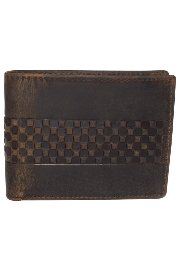 RFID Blocking Premium Soft Leather Men's Multi Card Compact Center Flip Bifold Wallet RFID P 52 (C)