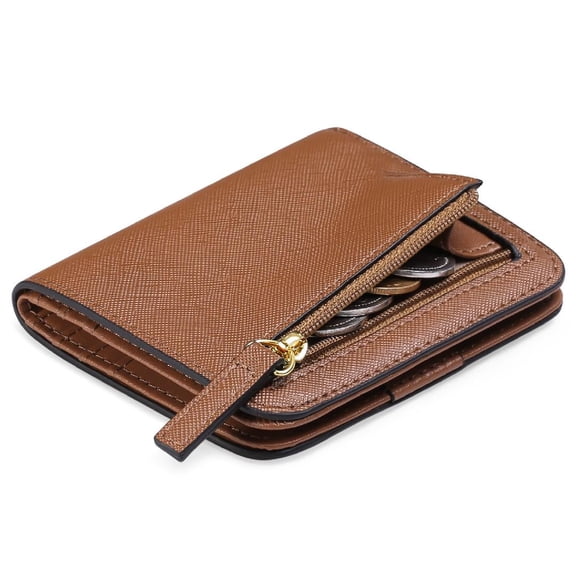 RFID Blocking Slim Bifold Wallet - 8 Colors Faux Leather Credit Card Holder with Coin Pocket for Men & Women