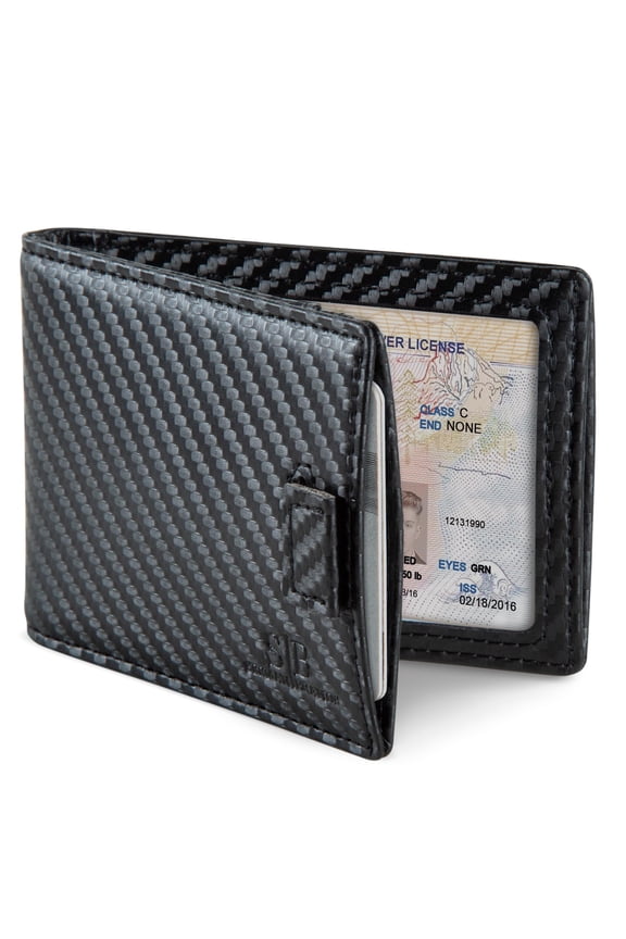 RFID Blocking Slim Money Clip Wallet - Leather Bifold Front Pocket Minimalist Mens Wallet with Money Clip for Men, Small Credit Card Holder Wallet - Travel Wallet with Gift Box A101