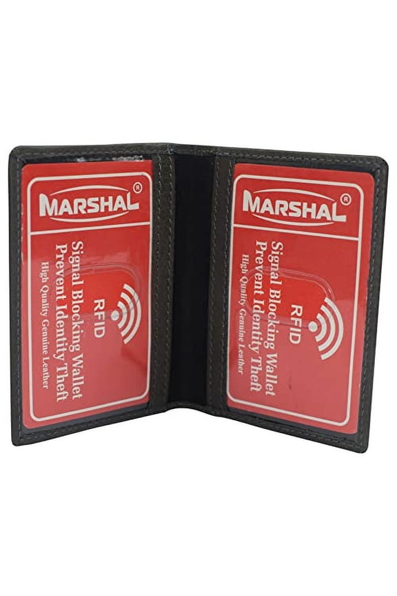 RFID Blocking Slim Thin Leather Credit Card ID Mini Wallet Holder Bifold Driver's License Safe