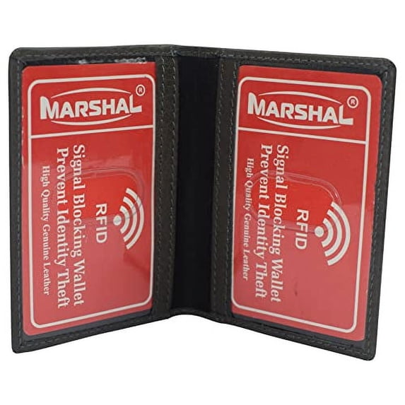 RFID Blocking Slim Thin Leather Credit Card ID Mini Wallet Holder Bifold Driver's License Safe