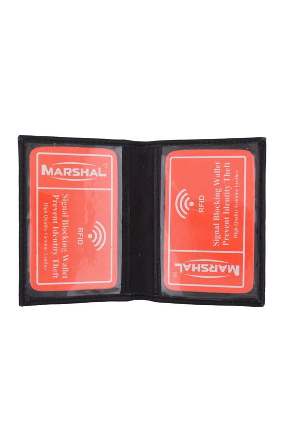 RFID Blocking Slim Thin Premium Soft Leather Credit Card ID Mini Wallet Holder Bifold Driver's License Safe RFIDP1515