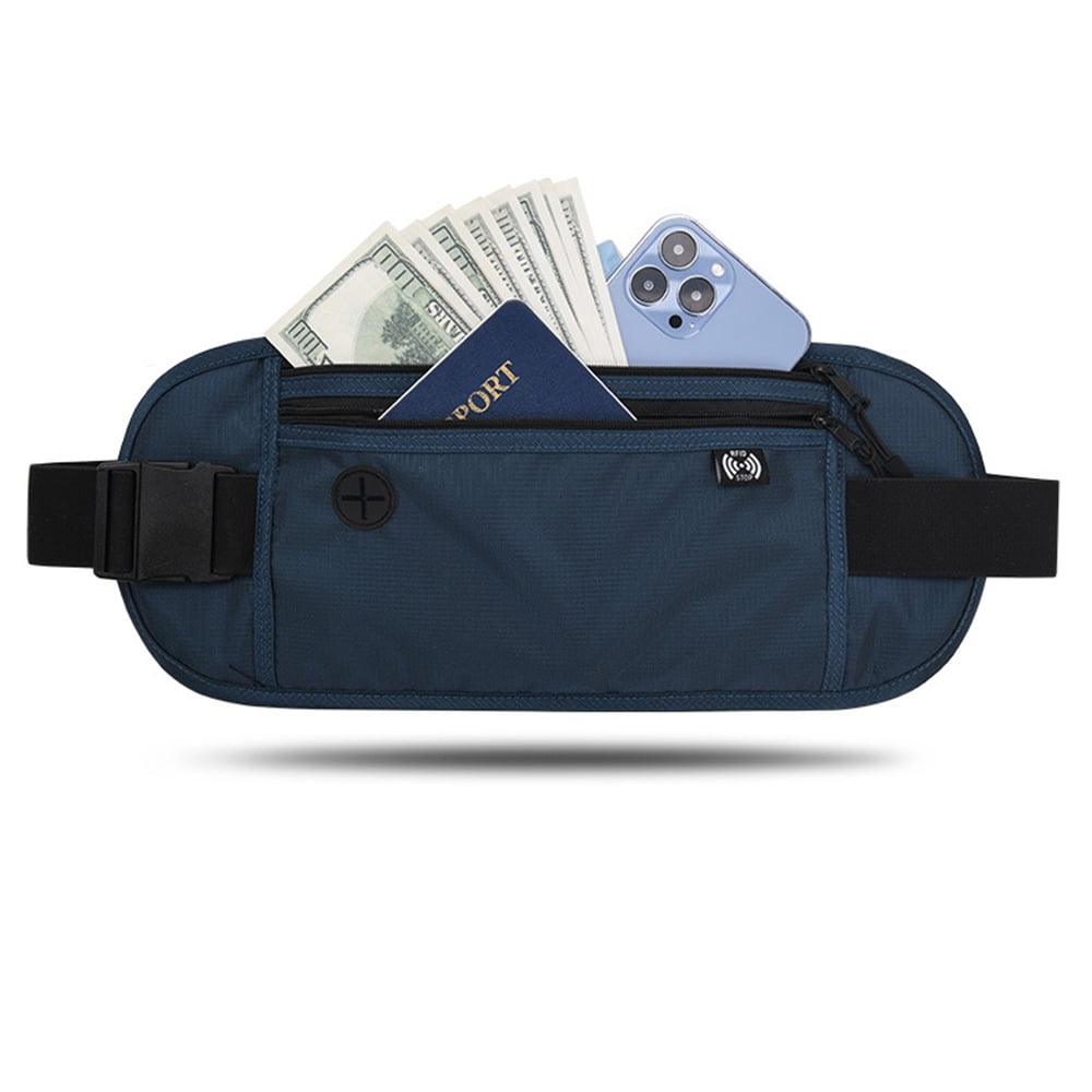 RFID Blocking Travel Neck Wallet for Men & Women Slim Minimalist