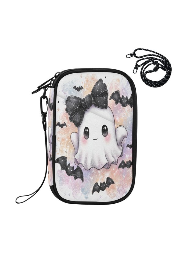 RFID Blocking Travel Passport Wallet Cute Charming Sprite Water Resistant Document Organizer, Multi Pockets Anti-Theft Card Holder with Detachable Strap for Travel Vacation