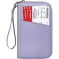 thumbnail image 1 of RFID Blocking Travel Wallet & Family Passport Holder Organizer Lilac Purple, 1 of 5