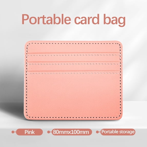 RFID Blocking Wallet, Card Protector, Leather Card Holder, Multiple Slots for ID, Credit Cards, Cash, Compact Size for Travel, 1 Count