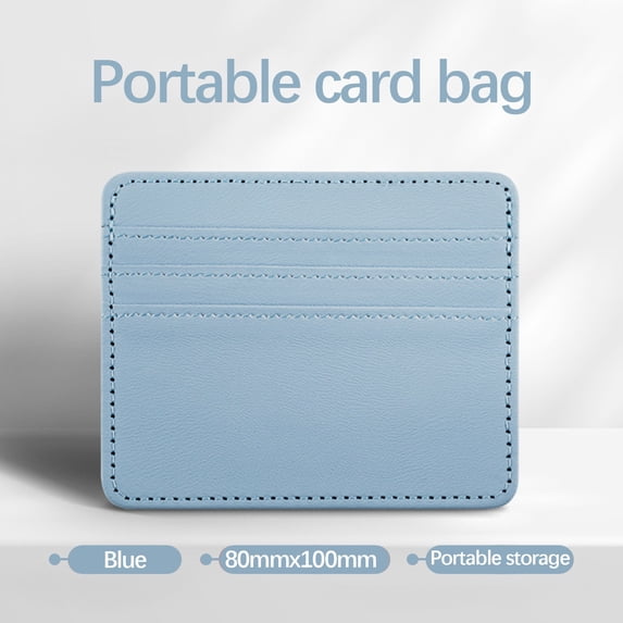 RFID Blocking Wallet, Card Protector, Leather Card Holder, Multiple Slots for ID, Credit Cards, Cash, Compact Size for Travel, 1 Count
