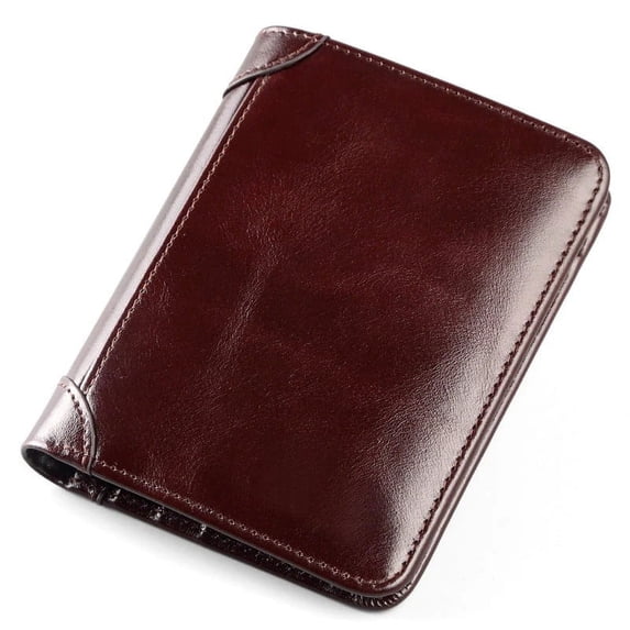 RFID Blocking Wallet,Large Capacity Card Holder,Waterproof Vintage Leather,ID Credit Card Cash Organizer,Anti Theft Security,Portable Lightweight,Men Women Travel Daily Business Wallet