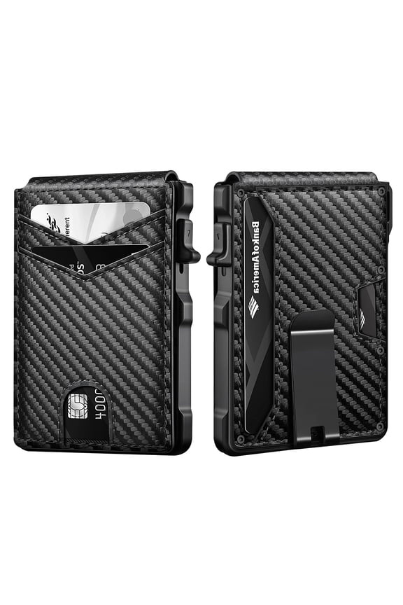 RFID Blocking Wallet for Men - Premium Genuine Leather Slim Bifold Minimalist Wallet with Secure Money Clip, Ample Card Storage, and Advanced Identity Protection