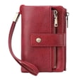 thumbnail image 1 of RFID Blocking Women's Leather Wallet, Multi-functional Three-fold Design, Secure Card and Coin Storage, Ideal for Daily Use and Travel, Perfect for Fashion-conscious Women, 1 of 6