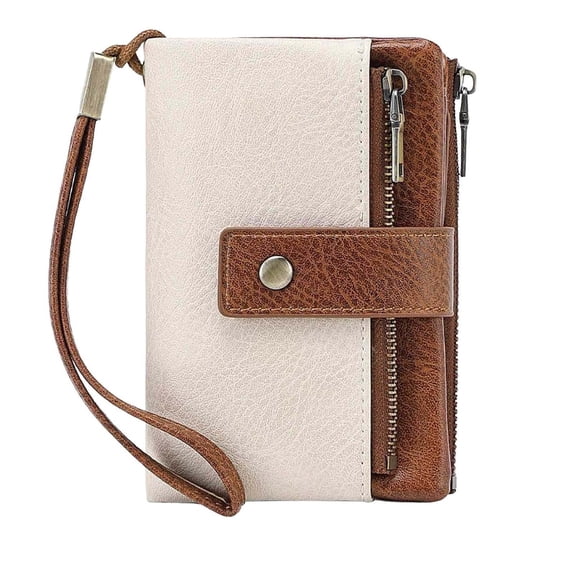 RFID Blocking Women's Leather Wallet, Multi-functional Three-fold Design, Secure Card and Coin Storage, Ideal for Daily Use and Travel, Perfect for Fashion-conscious Women