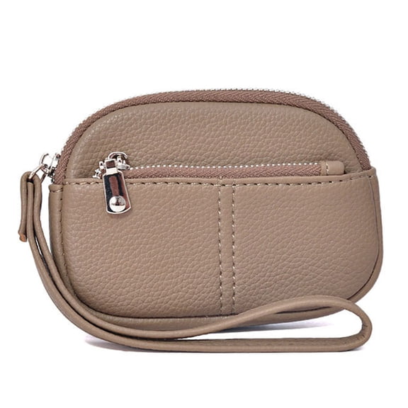 RFID-Blocking Wristlet Card Holder with Detachable Keychain, Zippered Coin Purse & Travel Wallet for Women