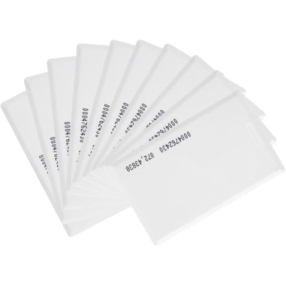RFID Cards Compatible with Time Clock H1 H2 H3-125KHz RFID Proximity Employee Thick Badges Cards for Time Clock MB1, MB2, TC1, TC2, TC7 (10 Pack)$$Office
