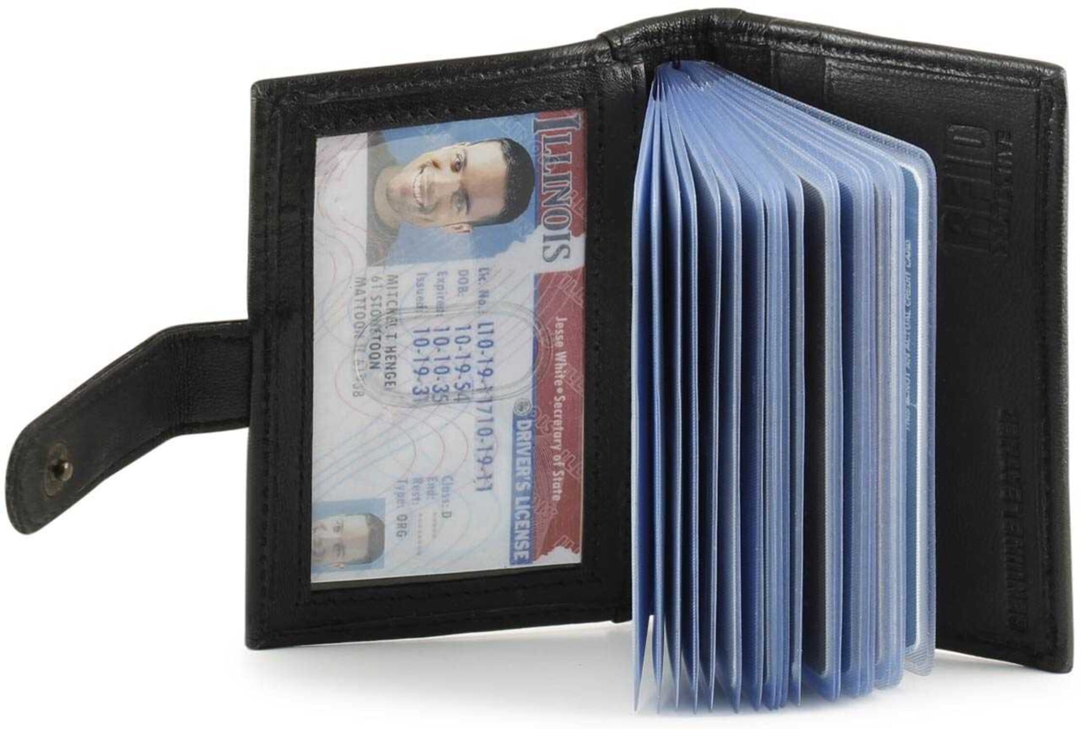 RFID Compact Snap Card Holder