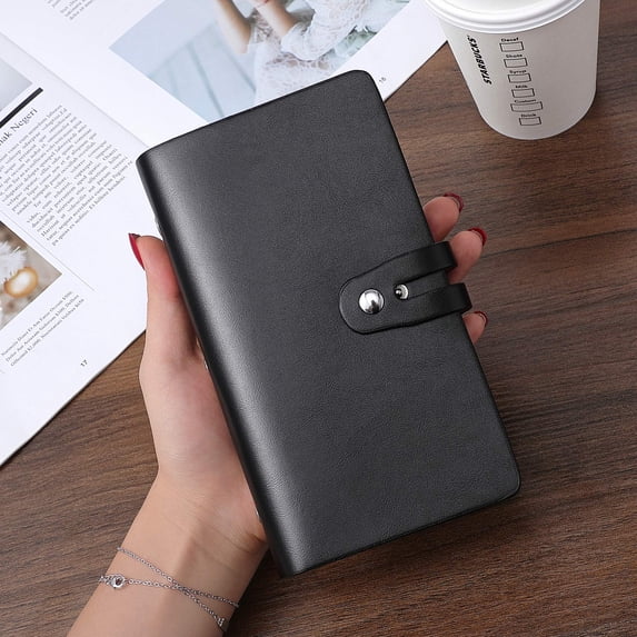 RFID Credit Card Holder, Leather Business Card Organizer with 96 Card Slots, Credit Card Protector for Managing Your Different Cards