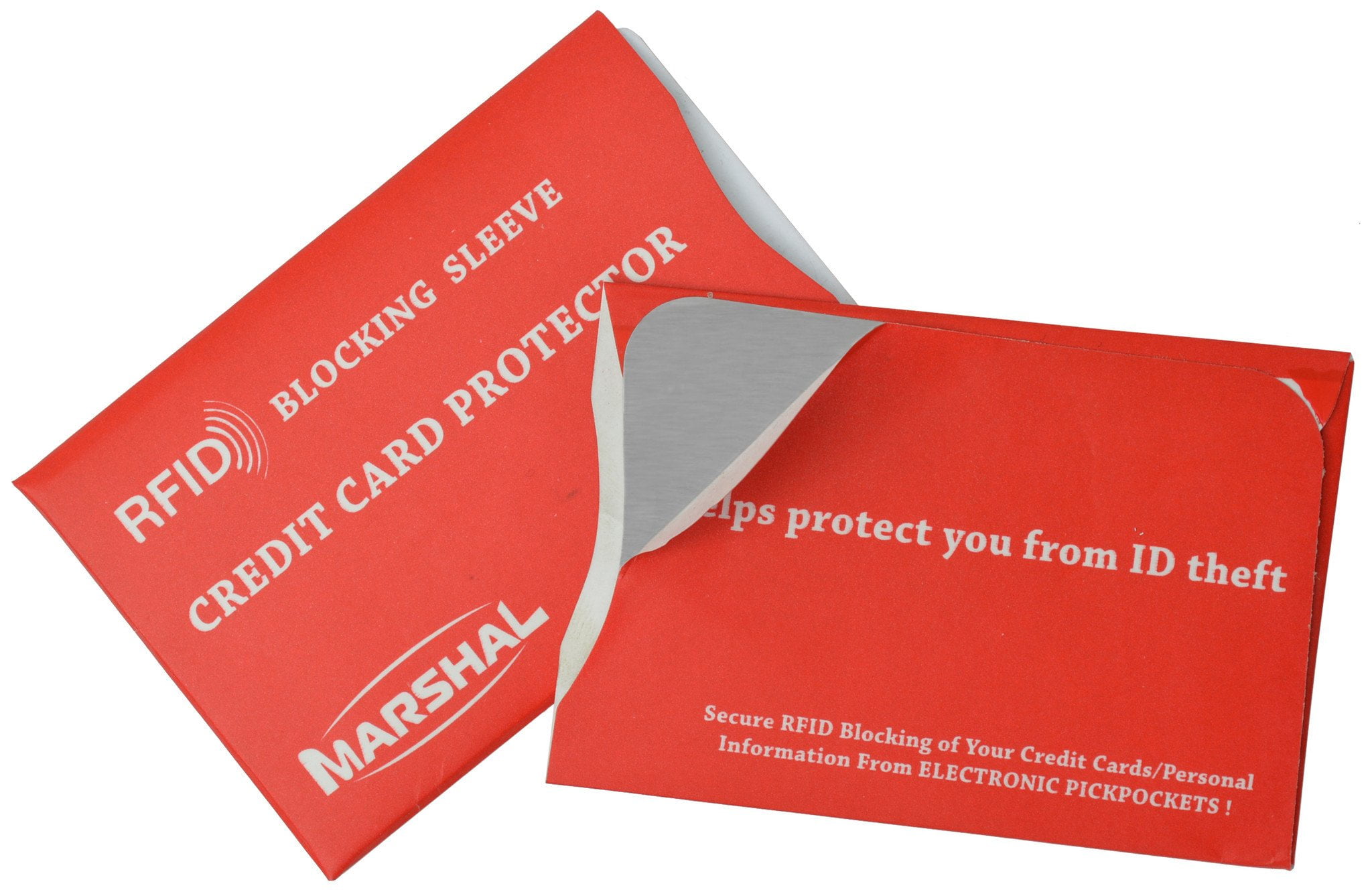 RFID Credit Card Sleeve VS TB13001C  - Red - Walmart.com