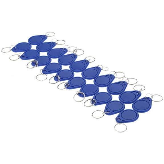 RFID Key Fob, Proximity ID Card, Perfect for Cloning Existing RFID Pass Cards and Key Fobs, Door Entry Access Control with 125kHz Frequency, Completely Reusable