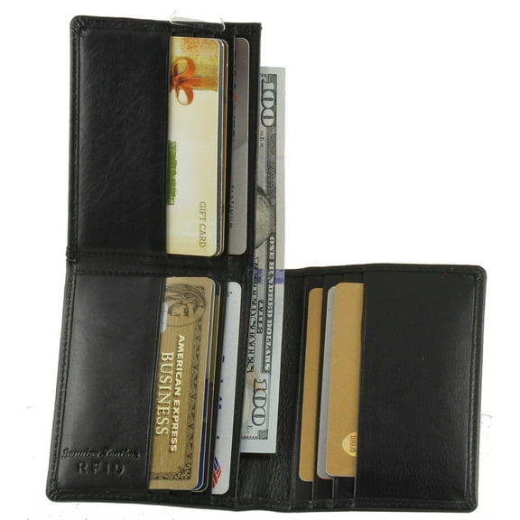 RFID L Shaped Men's Wallets (Black)