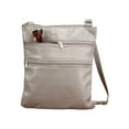 thumbnail image 1 of RFID Lambskin Patch Leather Crossbody Bag, 1 of 6