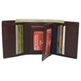 thumbnail image 1 of RFID Leather Trifold Wallet with 9 Card Slots 2 Note Pocket & 2 ID Windows, 1 of 35