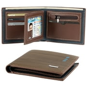 Cshidworld RFID Men’s Wallets, Stylish Bifold Wallets with 7 Credit Credit Cards 1 ID Window, Slim Minimalist Front Wallet/Credit Card Holder, Great Gift For Men