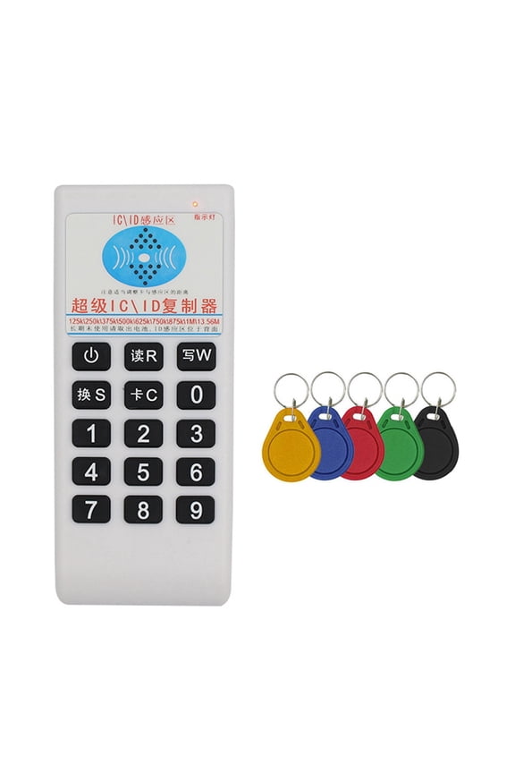 RFID NFC IC Card Reader & Writer+5XUID Keychain 125Khz-13.56MHZ Duplicator RFID Smart Card Reader IC ID Duplicator