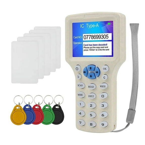 RFID NFC Smart Card Reader+5XUID Keychain/Card RFID Duplicator 125K 13.56MHz IC/ID Key Writer RFID Replicator Programmer