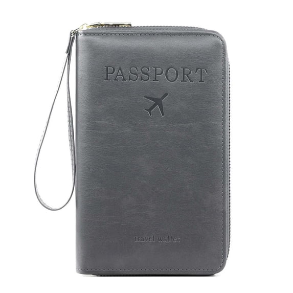 RFID Passport Wallet,Multi-Functional Travel Wallet,Passport Organizer,Phone Holder Wallet,Compact Travel Zipper Wallet,Waterproof Travel Document Holder,Lightweight Passport Cover