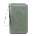 thumbnail image 1 of RFID Passport Wallet with Phone Pocket and Copper Zipper for Travel – Compact Slim Design with Water-Repellent Fabric, 1 of 2