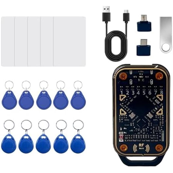 RFID Reader Writer Full Function RFID Emulator RFID Writer Copier Smart Card Duplicator Multiple ID IC Cards Replacement Convenient RFID Key Fob Solution for Access Control Systems$$Building Supply