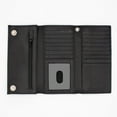 thumbnail image 1 of RFID Safe Leather Long Checkbook Trifold Chain Wallet for Men Snap Closure, 1 of 7