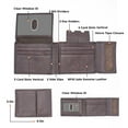 thumbnail image 1 of RFID Safe Real Leather Bi-Fold for Men Velcro Closer with Key Holder & Window&nbsp;ID Brown By J.T.C, 1 of 8